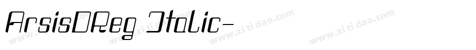 ArsisDReg Italic字体转换